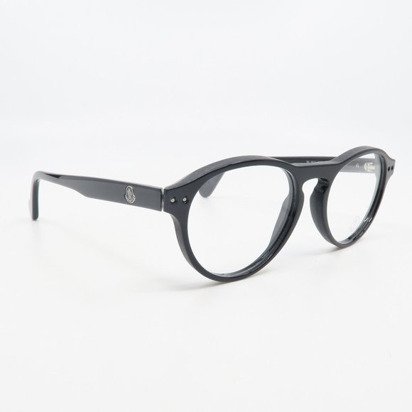 ML 5022 001 Moncler Round Black Eyeglasses w/ case - Picture 3 of 6